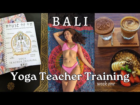 HOUSE OF OM BALI Yoga Teacher Training Vlog 🌺 Week 1/3