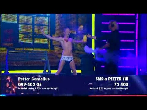 Petter Gantelius akrobatshow - Talang (TV4)