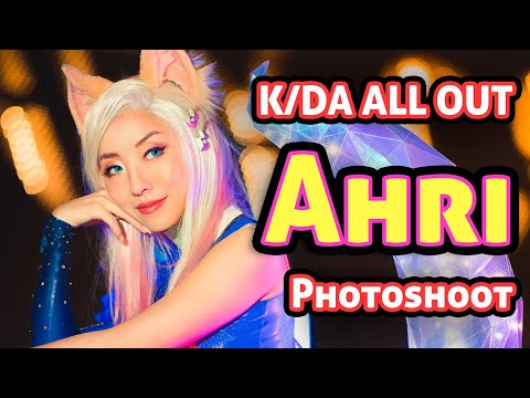 K/DA ALL OUT Ahri Cosplay Photoshoot