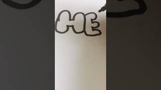 How To Write “Hello” In Bubble Lettering!