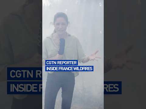CGTN's Sarah Coates reports from scene of France wildfires