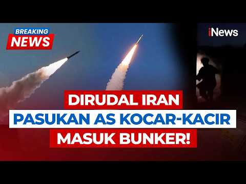 Pasukan AS Kocar-Kacir Masuk Bunker saat Rudal Iran Menggempur Pangkalan Militer | BREAKING NEWS
