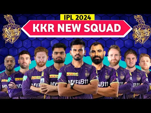 IPL 2024 | Kolkata Knight Riders Full Squad | KKR Full Squad 2024 | KKR Team New Players List 2024