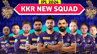 IPL 2024 | Kolkata Knight Riders Full Squad | KKR Full Squad 2024 | KKR Team New Players List 2024