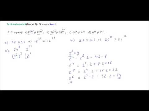 Cl  a V-a - Teza mate - Model 3 - Sem. I - ex. 3