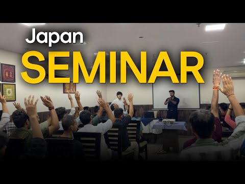 Study in Japan Seminar Vlog Delhi I Japan with Adi
