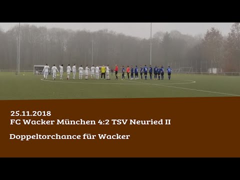 25.11.2018: FC Wacker München - TSV Neuried II 4:2 | Doppeltorchance für Wacker