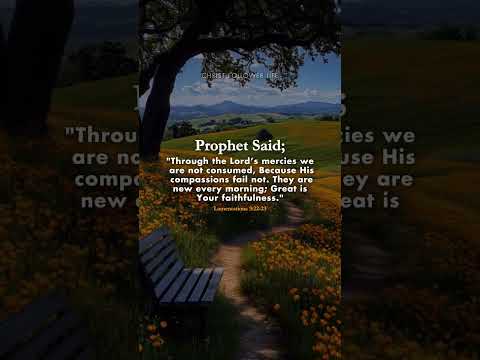 New Every Morning 🌅 Great Is Your Faithfulness | Lamentations 3:22-23 #bibleverses #jesuschrist