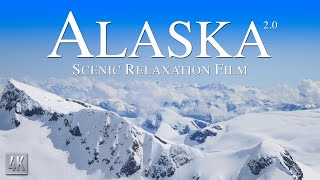 Alaska 4K Scenic Relaxation Video | Alaskan Mountain Ranges & Glaciers with Ambient Music