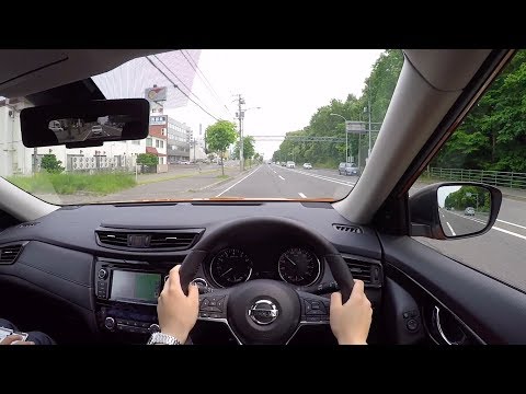 NISSAN X-TRAIL 2017, Гибрид, 4WD. Тест-драйв по городу.