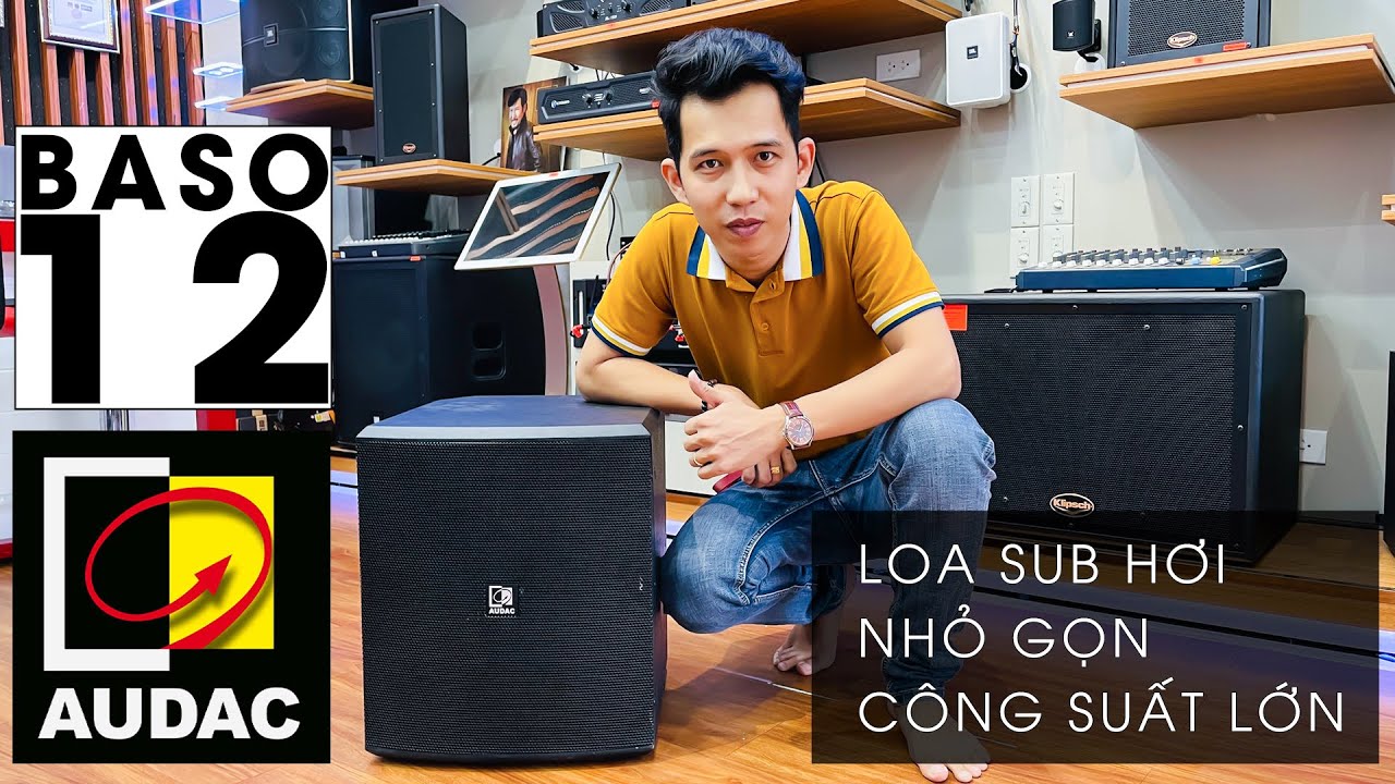 video Loa subwoofer Audac Baso12 chính hãng 0