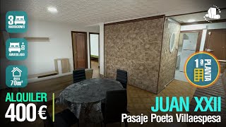 ✅ ALQUILADO ✅⭐️ALICANTE/  ALQUILER💰400€ ⭐️ PISO CON CHIMENEA / 3 HABITACIONES ⭐️