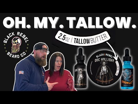 Black Rebel Beard Co. Doc Holliday - and TALLOW BUTTER! 😍 New Mainline Scent!