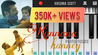 Viswasam | Kannana kanney full song | Piano cover | Notes | Mobile Piano | Walk Band