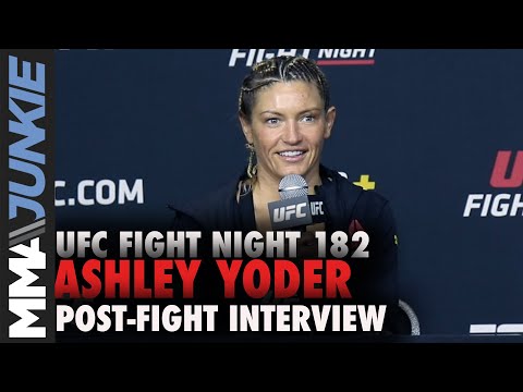 Ashley Yoder confused by misread 27-26 scorecard | UFC Fight Night 182 post-fight interview