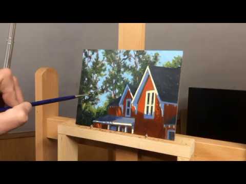 Oil Painting Demo - "The Red House"