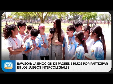 Rawson: la emoción de padres e hijos por participar en los Juegos Intercolegiales