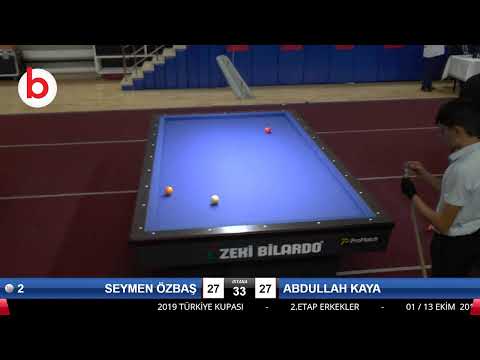 SEYMEN ÖZBAŞ & ABDULLAH KAYA Bilardo Maçı - 2019 GENÇLER 2.ETAP-G FİNAL FİNAL