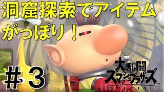 【スマブラSP】灯火の星#3ピクミン&オリマ編を実況攻略詳細解説プレイ(ネタバレ注意)洞窟探索でアイテムがっぽり