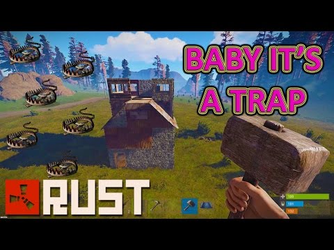 RUST ПРОСТАЯ ЛОВУШКА, КАК ПОСТРОИТЬ! BEAR TRAP BASE DESIGN!