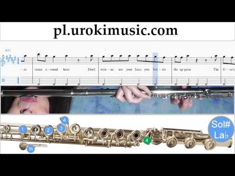 Nauka Gry Na Flecie Michael Jackson - Beat It Nuty Poradnik Część 2 um-i463