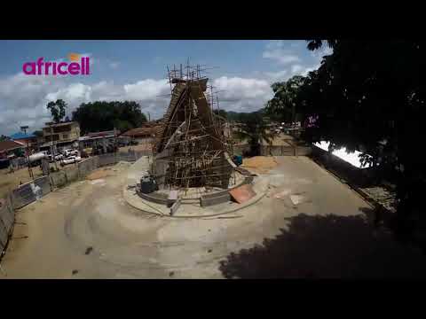 #AfricellSL unveils a state of the art clock tower in Kenema City, Sierra Leone.