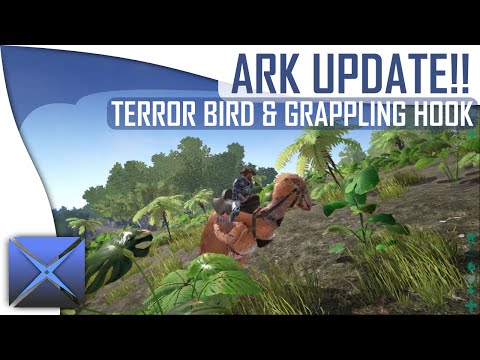 ARK: Survival Evolved: TERROR BIRD & GRAPPLING HOOK! (Update Spotlight)