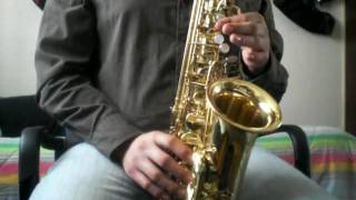 Tutorial de Saxofon Alto Cumbia Muñequita Los Reyes Locos parte 1/3