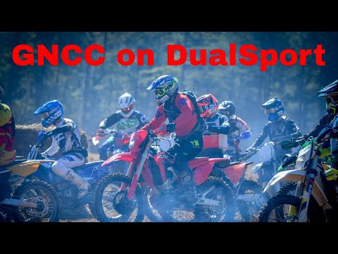 Racing our dual sport bikes at GNCC Round 1 - Big Buck, SC