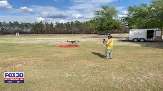 Drone technology helps locate hotspots in Brantley County wildfire battle