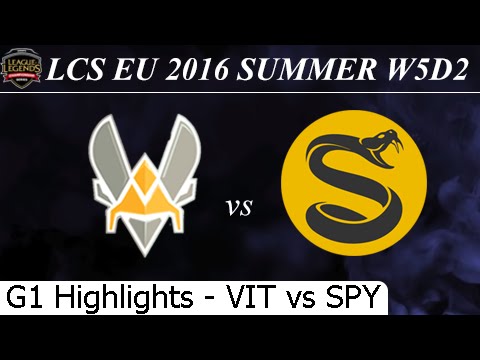 VIT vs SPY Game 1 Highlights 01/07/2016 - LCS EU Summer 2016 W5D2M8 Team Vitality vs Splyce