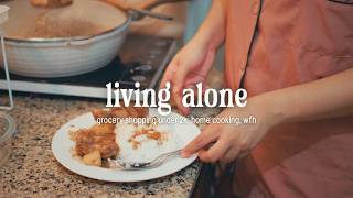 living alone in the philippines | grocery restock with prices, home cooking, working from home