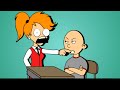 Classic Caillou Bites His Teacher Miss Martin S Tip Of The Index Finger Detention And Grounded