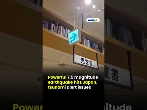 Powerful 7 5 magnitude earthquake hits Japan, tsunami alert issued