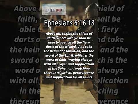 Daily Bible Verse: Ephesians 6:16-18 #wordsofjesuseachday #bibleverse #wordfortoday   #faithjourney