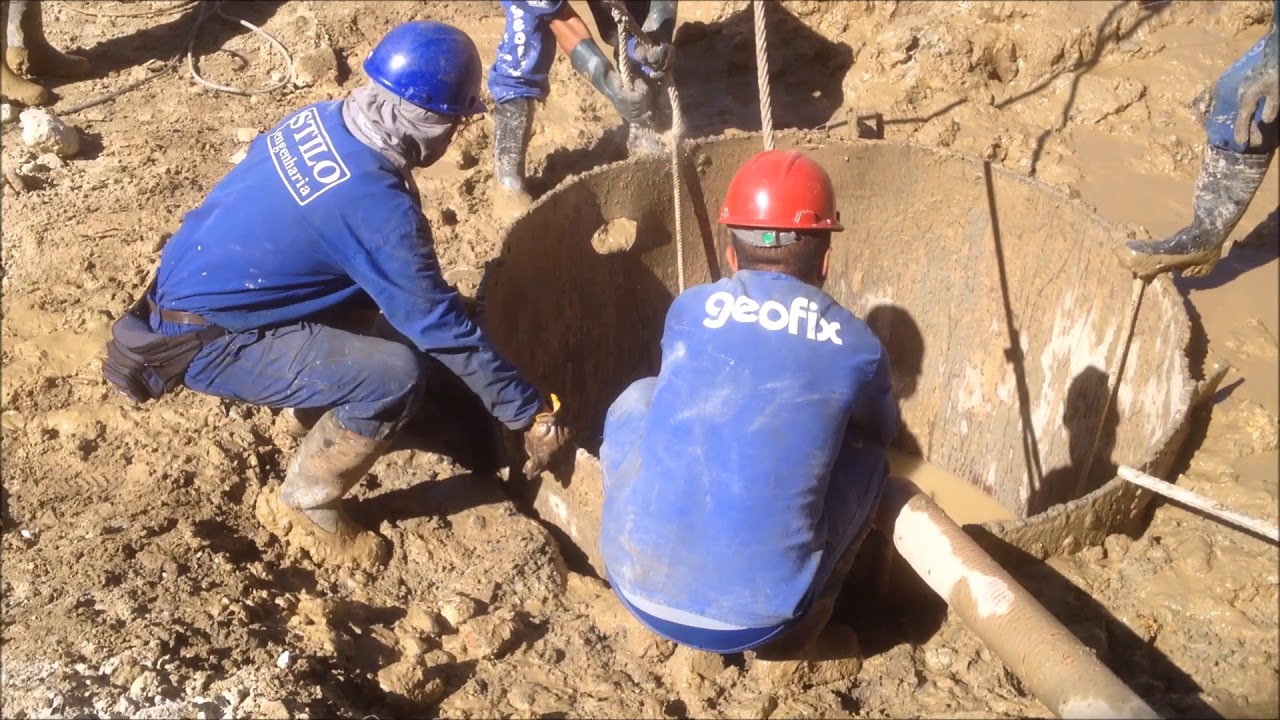 Execução de estaca escavada