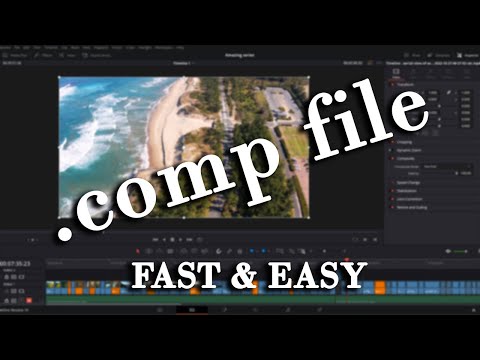 Import .comp file to Davinci Resolve | FAST & EASY