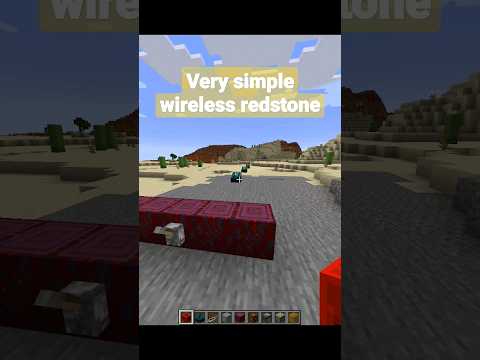 Scuba Steve - Minecraft Wireless Redstone (Simple) #minecraft #games #tips #gaming #foryou #fyp #trending #shorts