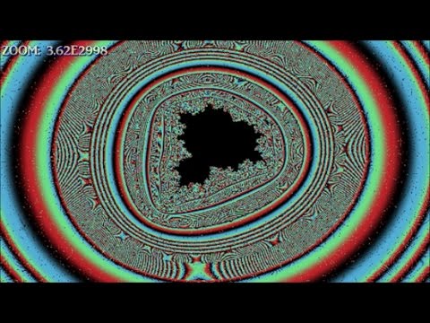 Mandelbrot Set: Really, Really, REALLY Deep Spirals (E2998 or 2^9961)