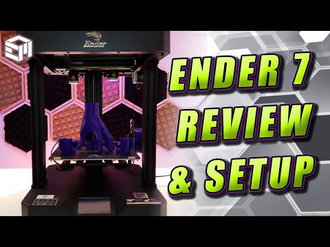 Creality Ender 7 Assembly, Setup, Slicer Settings, Review and First Prints!