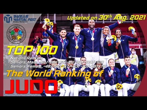 [Top100_JUDO] The World Ranking of JUDO(30th Aug. 2021)│유도 세계랭킹(2021.08.30.부)│柔道世界ランキング(2021年08月30日)