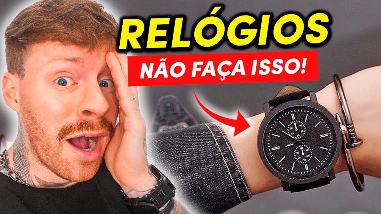 Watch Now 4 GAFES que cometemos ao usar RELÓGIO que podem DESTRUIR o Visual (e você não percebe) 4 GAFES que cometemos ao usar RELÓGIO que podem DESTRUIR o Visual (e você não percebe)