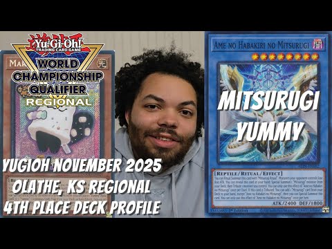 Yugioh November 2025 Olathe, KS Regional 4th Place Profile - Mitsurugi Yummy - Bruce Menard