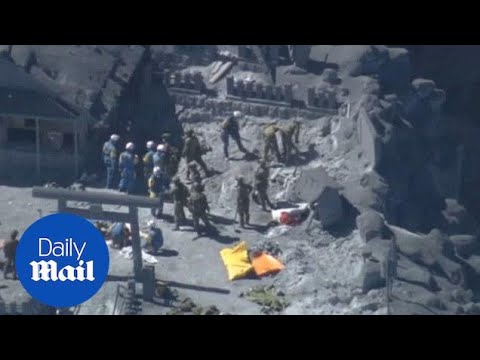 Japan volcano: Five more people found in cardiac arrest - Daily Mail