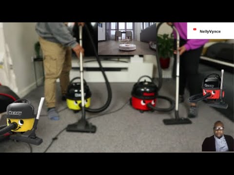 Battle of Numatic Henry HVR 200 & Numatic Henry HVR 160  Vacuuming Demonstration