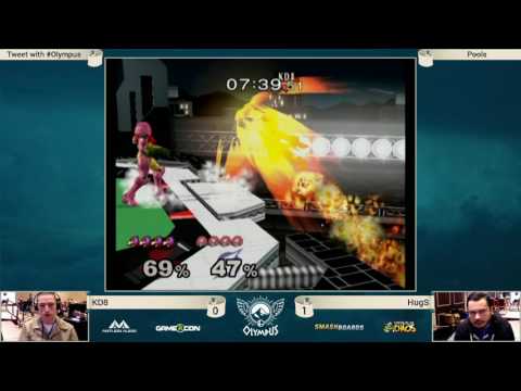 Olympus - Hugs (Samus) vs KD8 (Falco) - SSBM Pools - Smash Melee