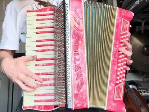 Santianelli Italia 1930-1939 - Red Piano Accordion image 12