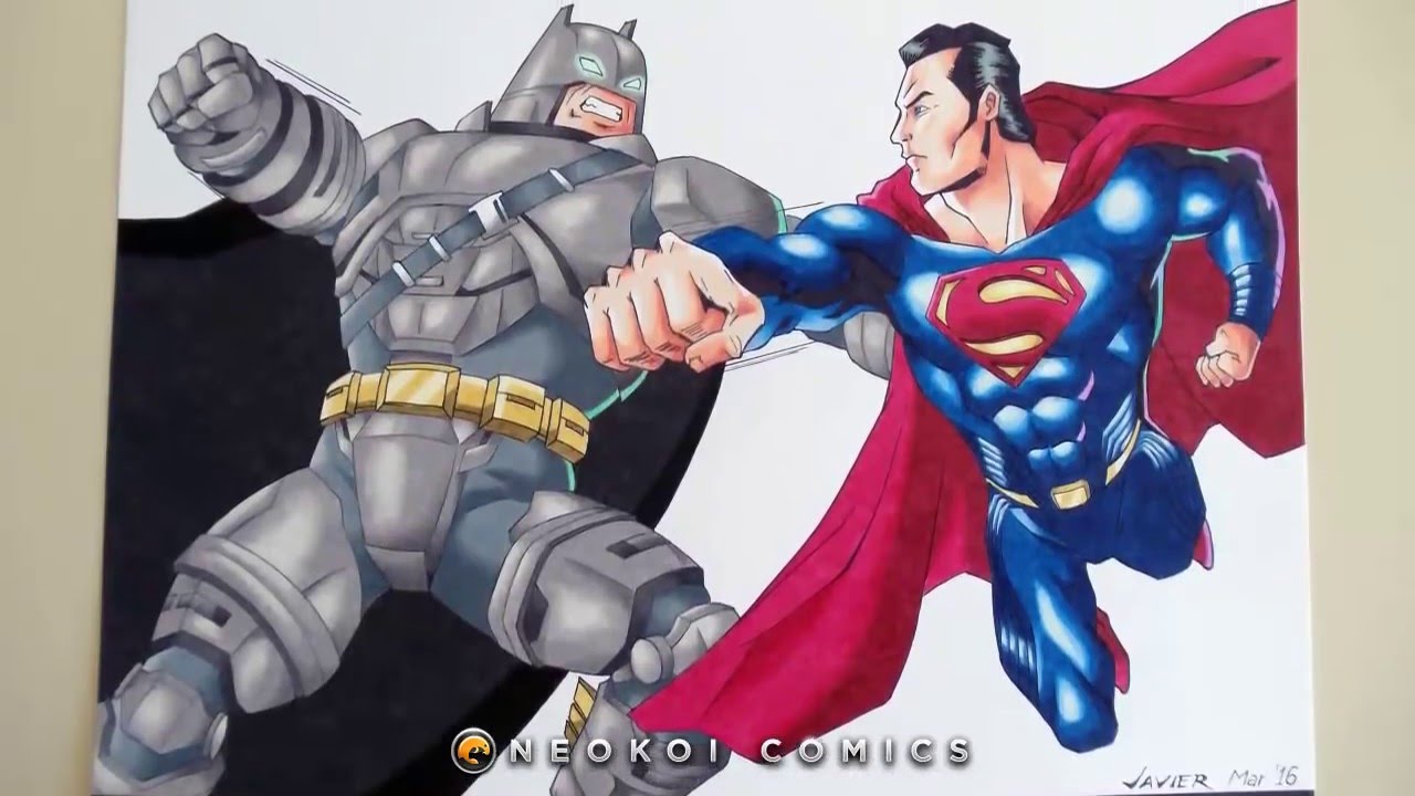 Drawing Batman v Superman | Dibujando a Batman vs. Superman