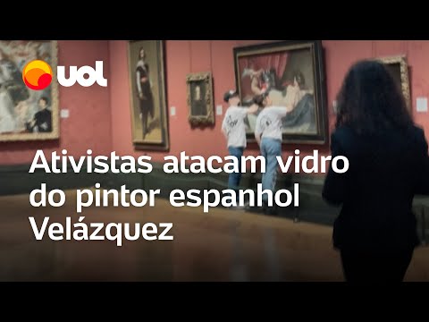 Ativistas quebram vidro de quadro do pintor Velázquez em museu de Londres; veja vídeo