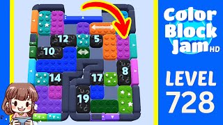 Soluzione del Livello 728 di Color Block Jam
